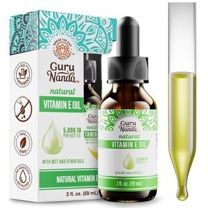 Pure & Natural Vitamin E Oil for Skin, Scars, Face, & Nails, 5,000 IU, D-Alpha